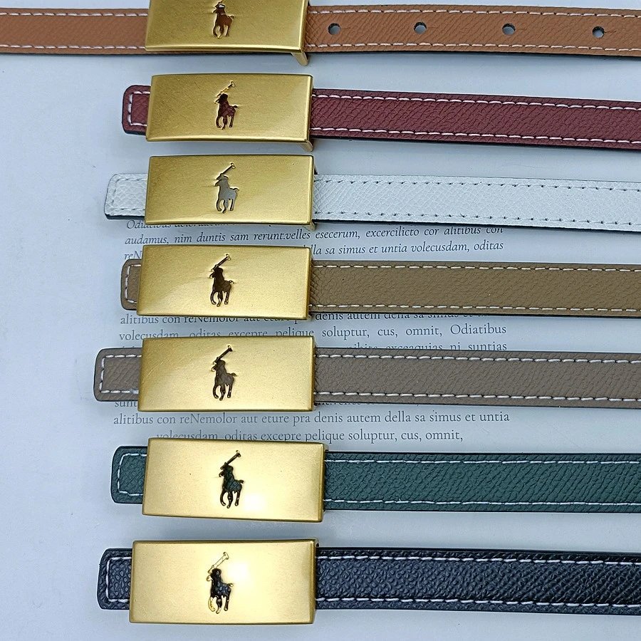 Ralph Lauren Pony Buckle Leather Belt Minimalist Accessories Multicolor