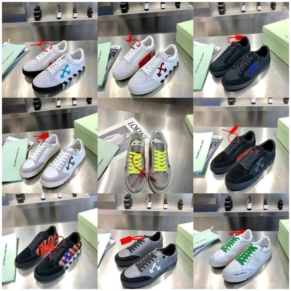 Off-White Vulcanized Low Top Sneakers Multicolor
