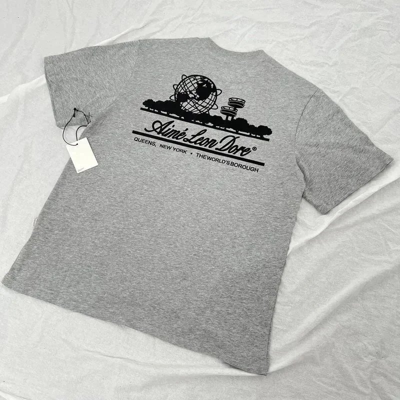 Aime Leon Dore ALD Queens World's Borough Graphic Tee Gray