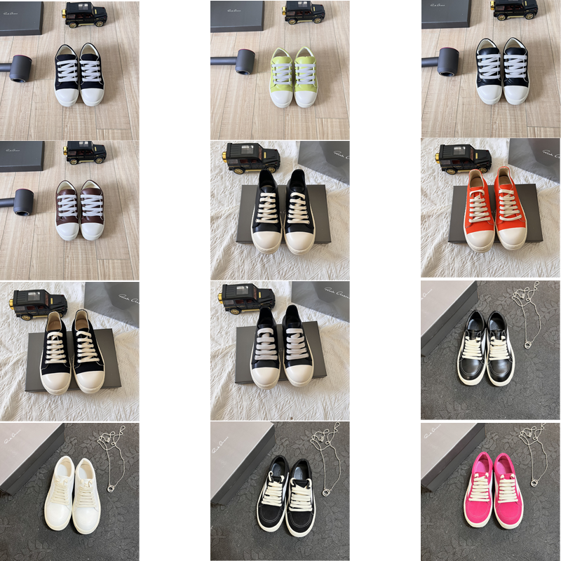 Rick Owens Ramones Low Chunky Sneakers Multicolor