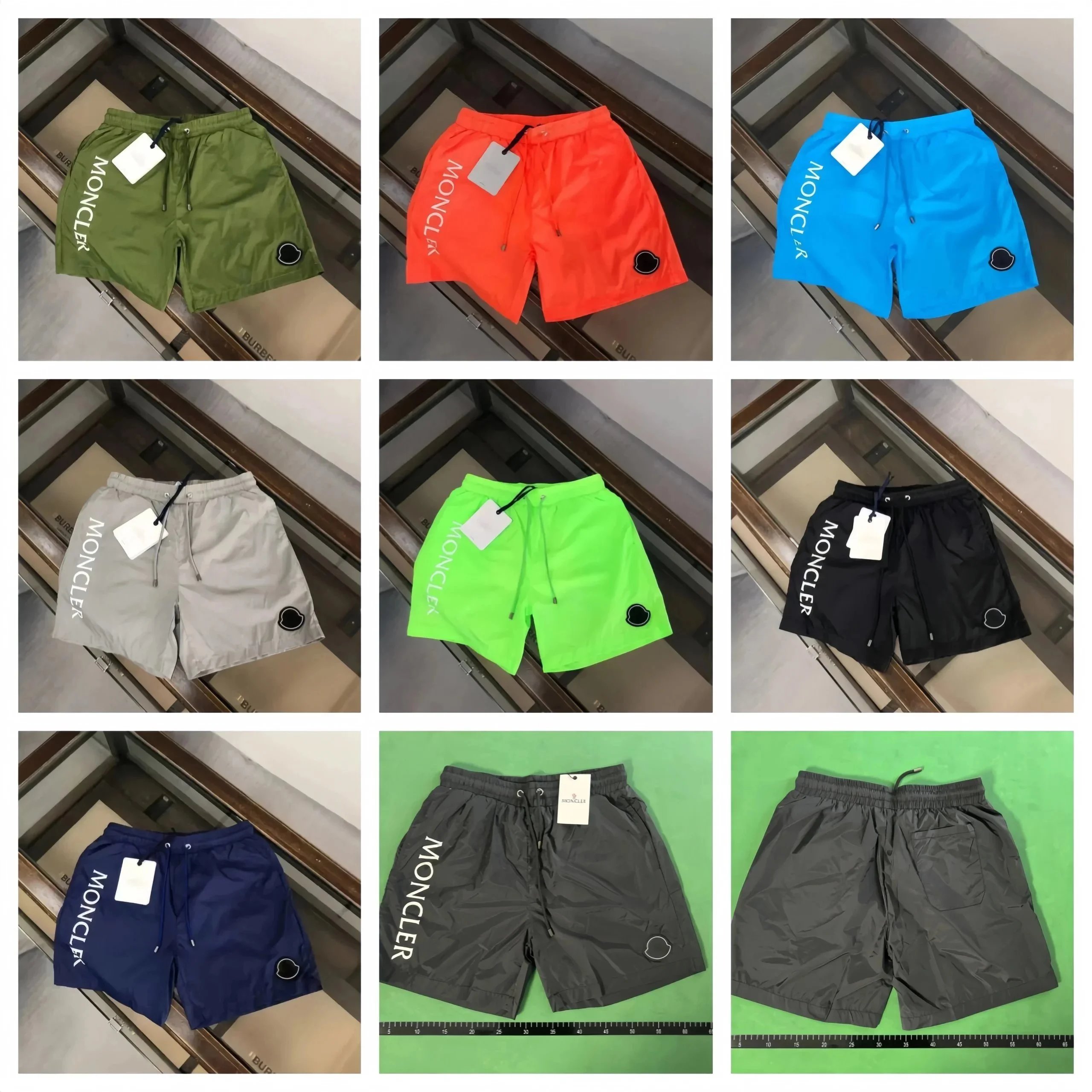 Moncler Swim Shorts Casual Beachwear Multicolor