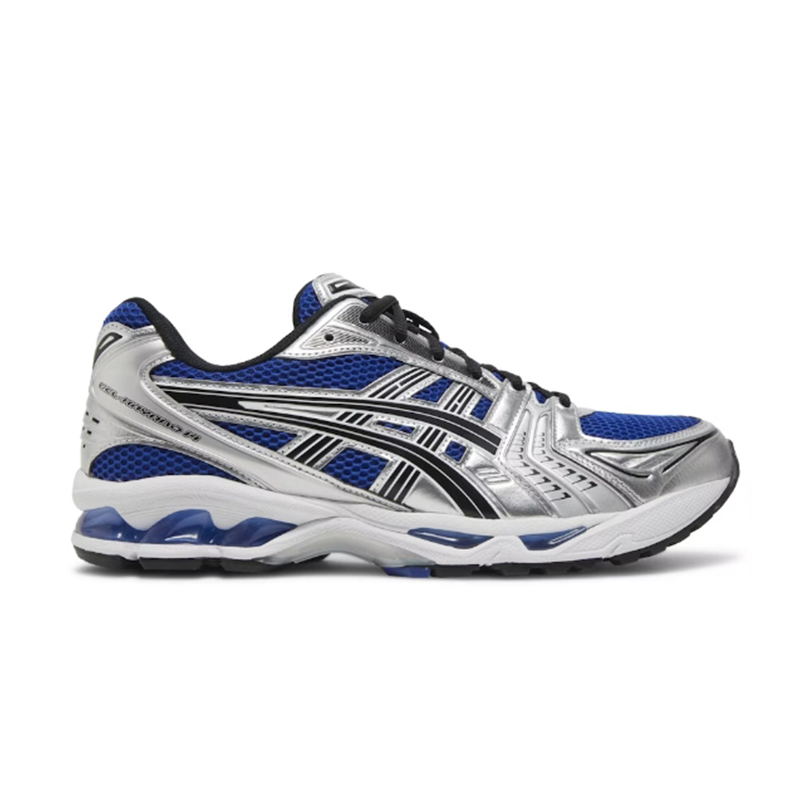 Asics Gel-Kayano 14 Chunky Running Sneakers Blue and Silver