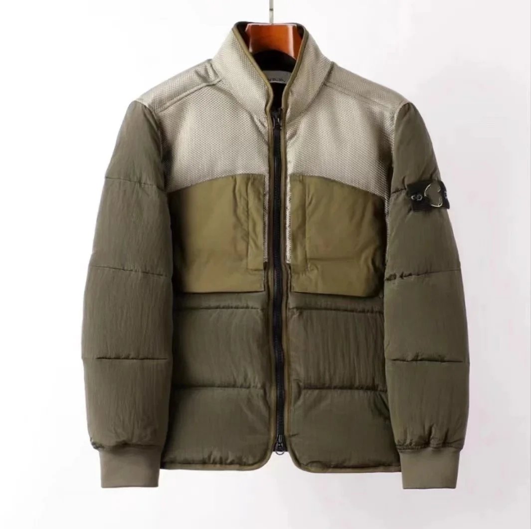 Stone Island Nylon Metal Puffer Jacket Olive Green