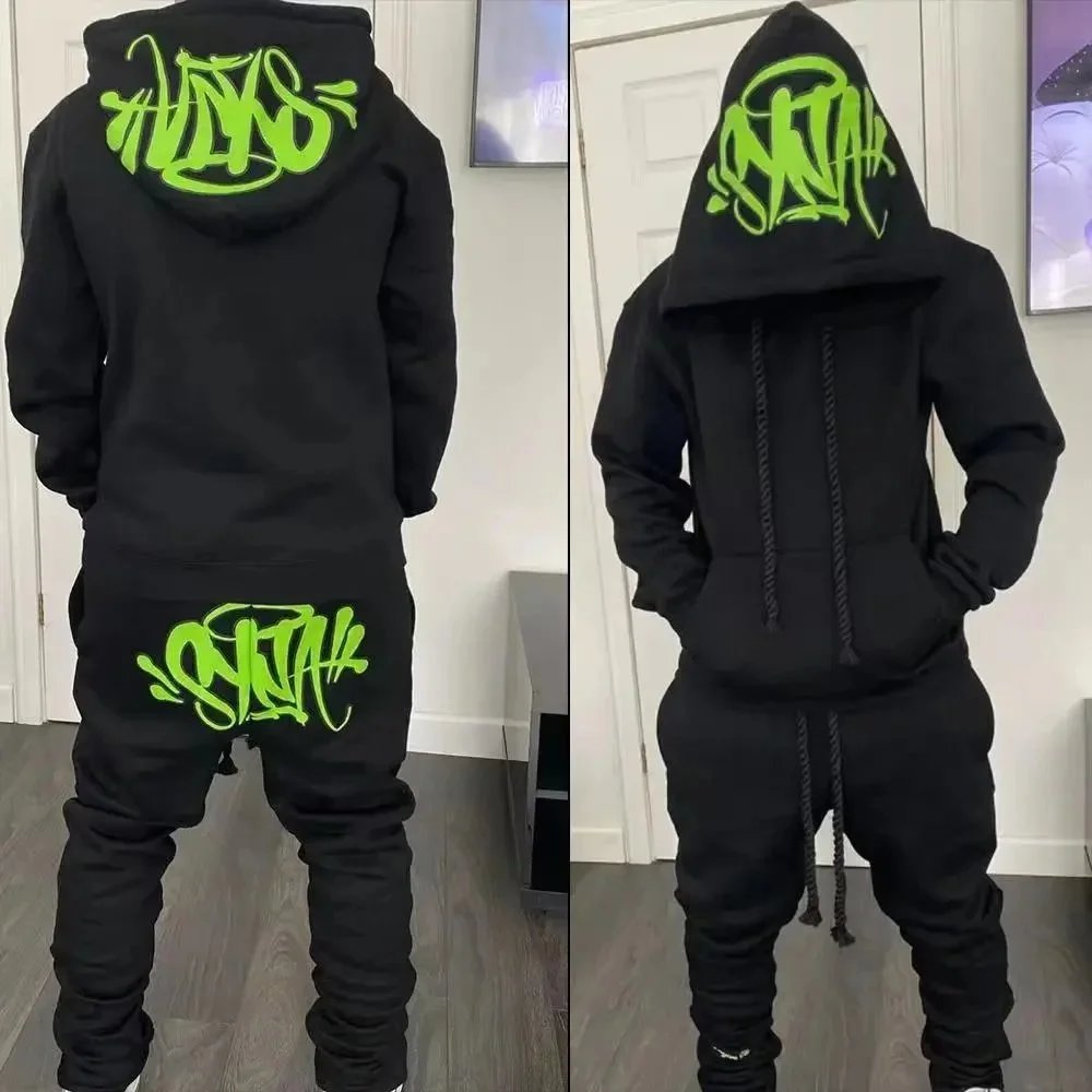Syna World Syna Graffiti Print Matching Set Black and Green