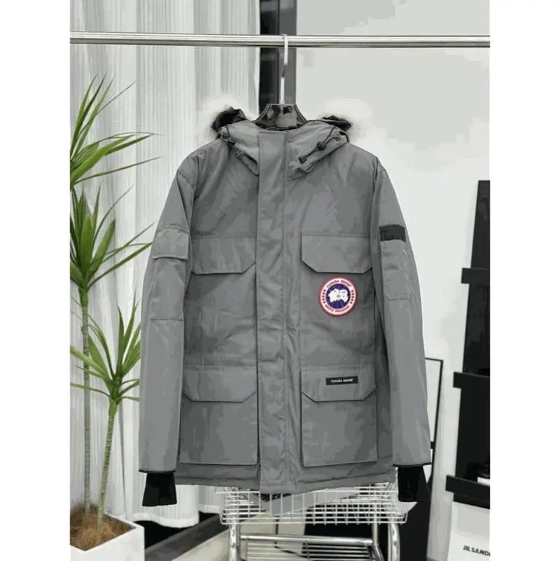 Canada Goose Expedition Parka Warm Down Jacket Gray