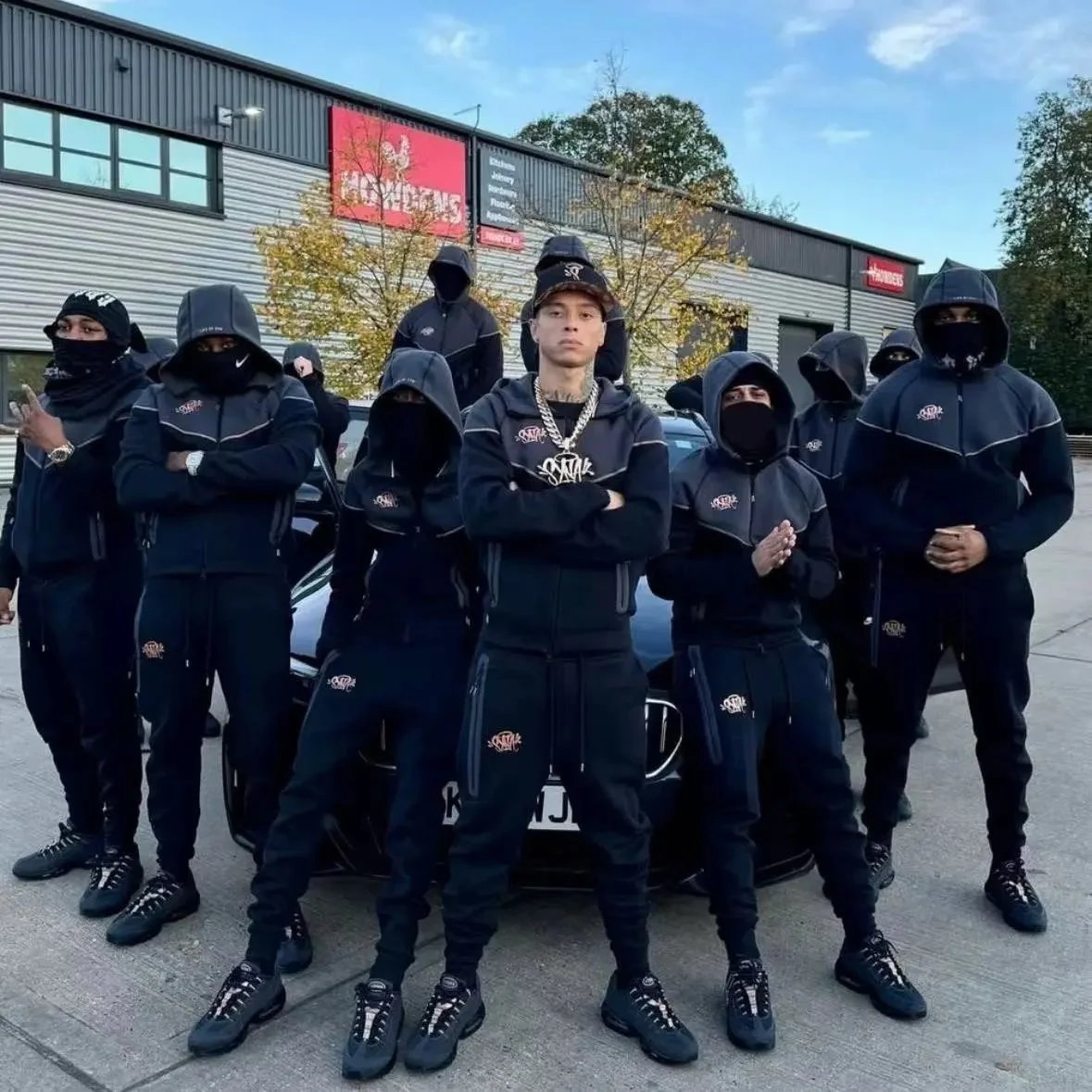 Corteiz CRTZ Streetwear Tracksuit Set Black