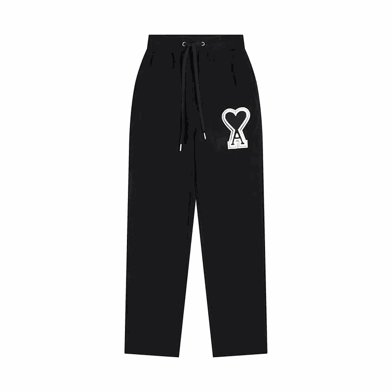 Ami Paris Ami Ami de Coeur Casual Sweatpants Black