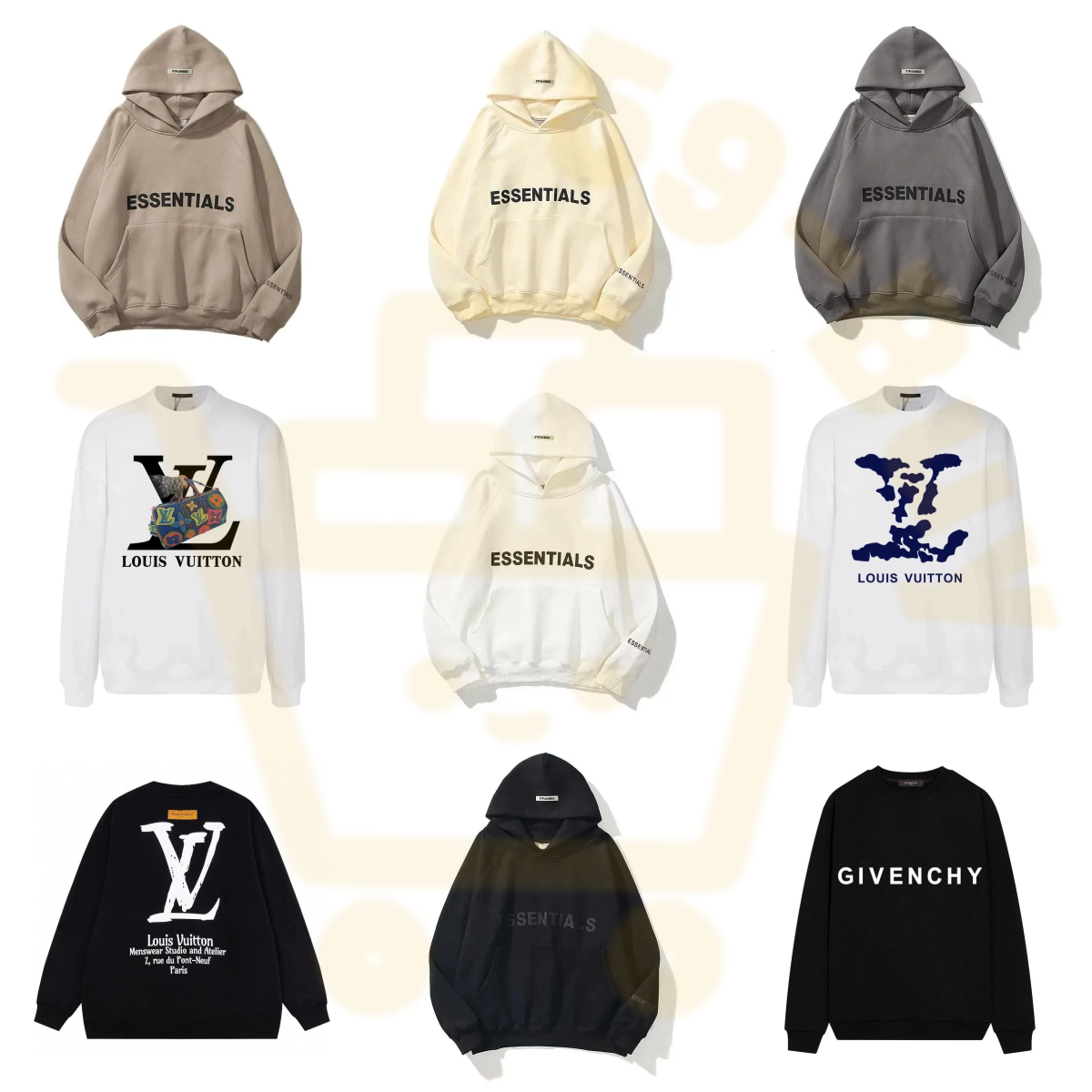 Fear of God Essentials Oversized Hoodie Multicolor