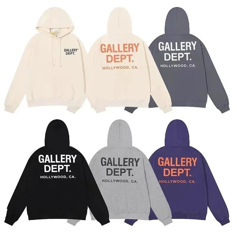 Gallery Dept. Hollywood Hoodie Streetwear Sweatshirt Multicolor