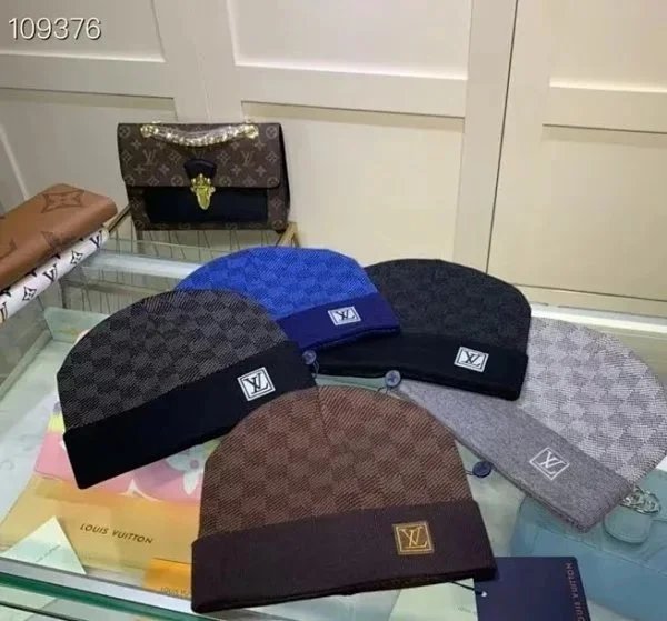 Louis Vuitton LV Damier Knit Beanie Hat Multicolor
