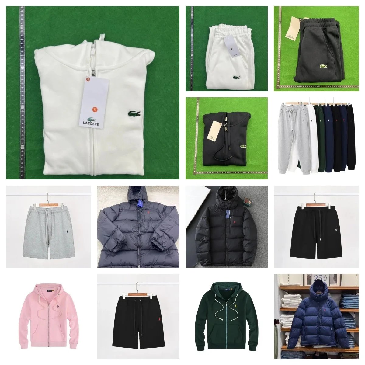Lacoste Zip-Up Hoodie Casual Sweatshirt White