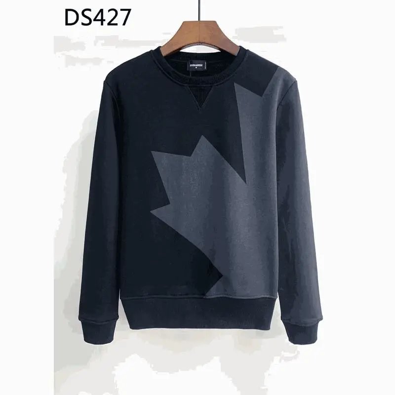Dsquared2 D2 Maple Leaf Print Casual Sweatshirt Black
