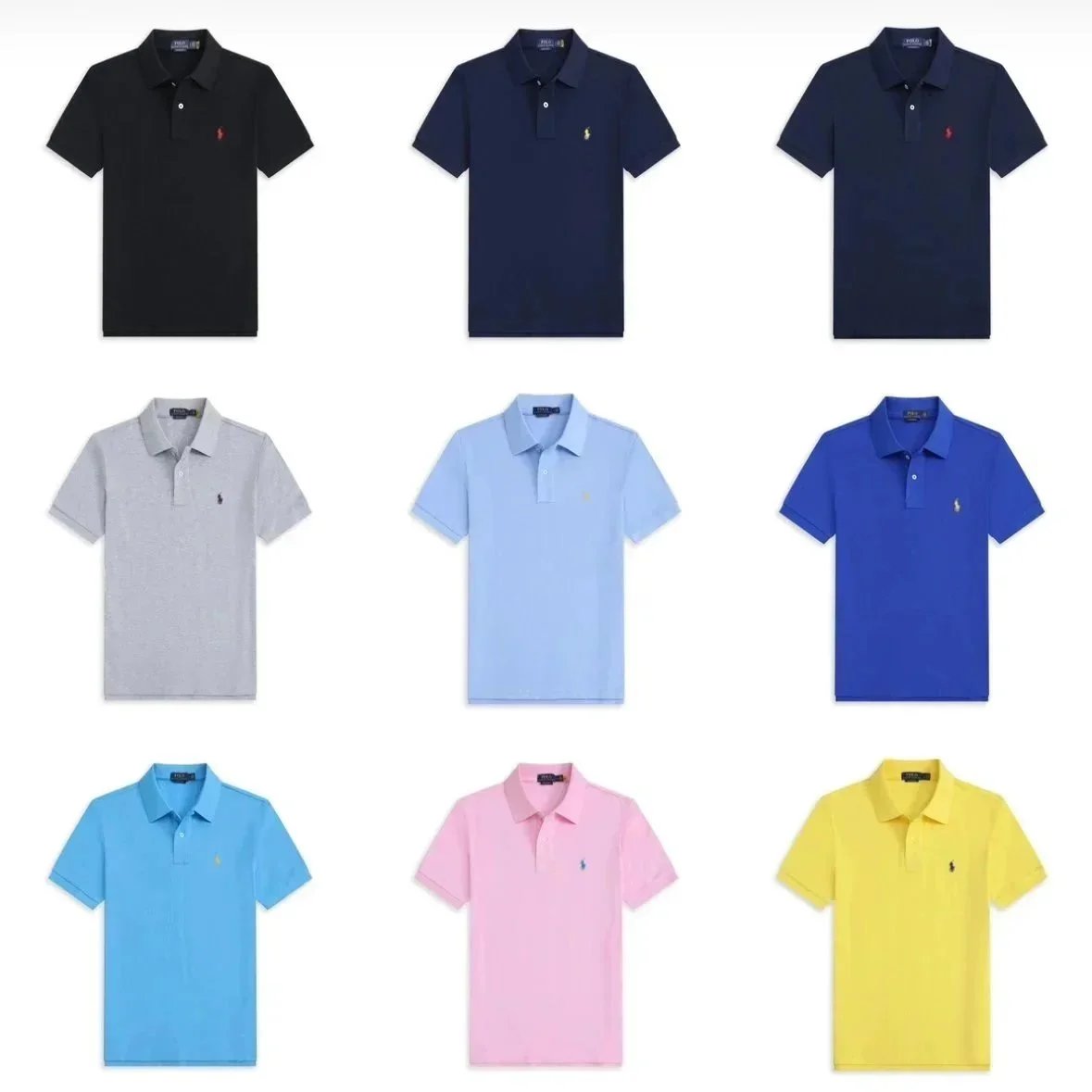 Ralph Lauren RL Classic Fit Mesh Polo Shirt Multicolor