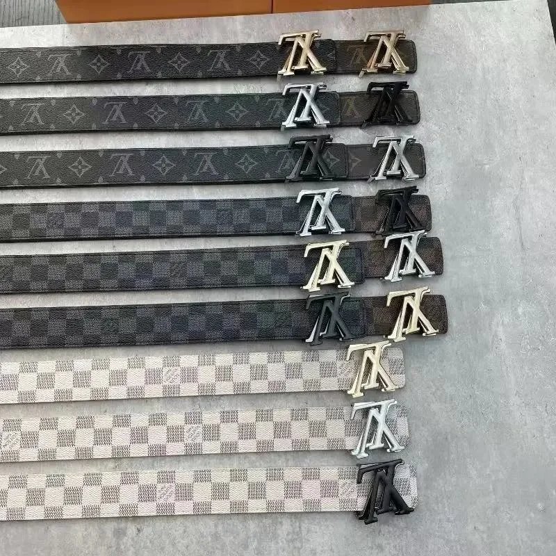 Louis Vuitton LV Initiales Classic Leather Belt Multicolor