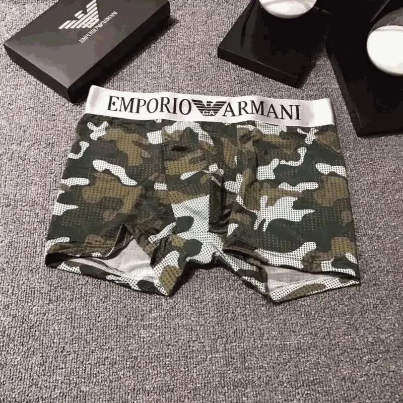 Emporio Armani EA Camo Print Boxer Briefs Green