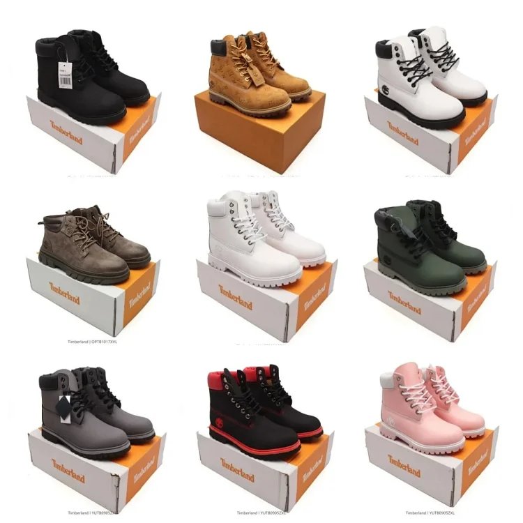 Timberland 6-Inch Premium Waterproof Boots Chunky Casual Boots Multicolor