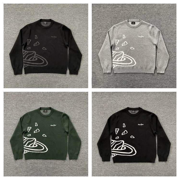Broken Planet BPM Planet Graphic Knit Sweater Multicolor
