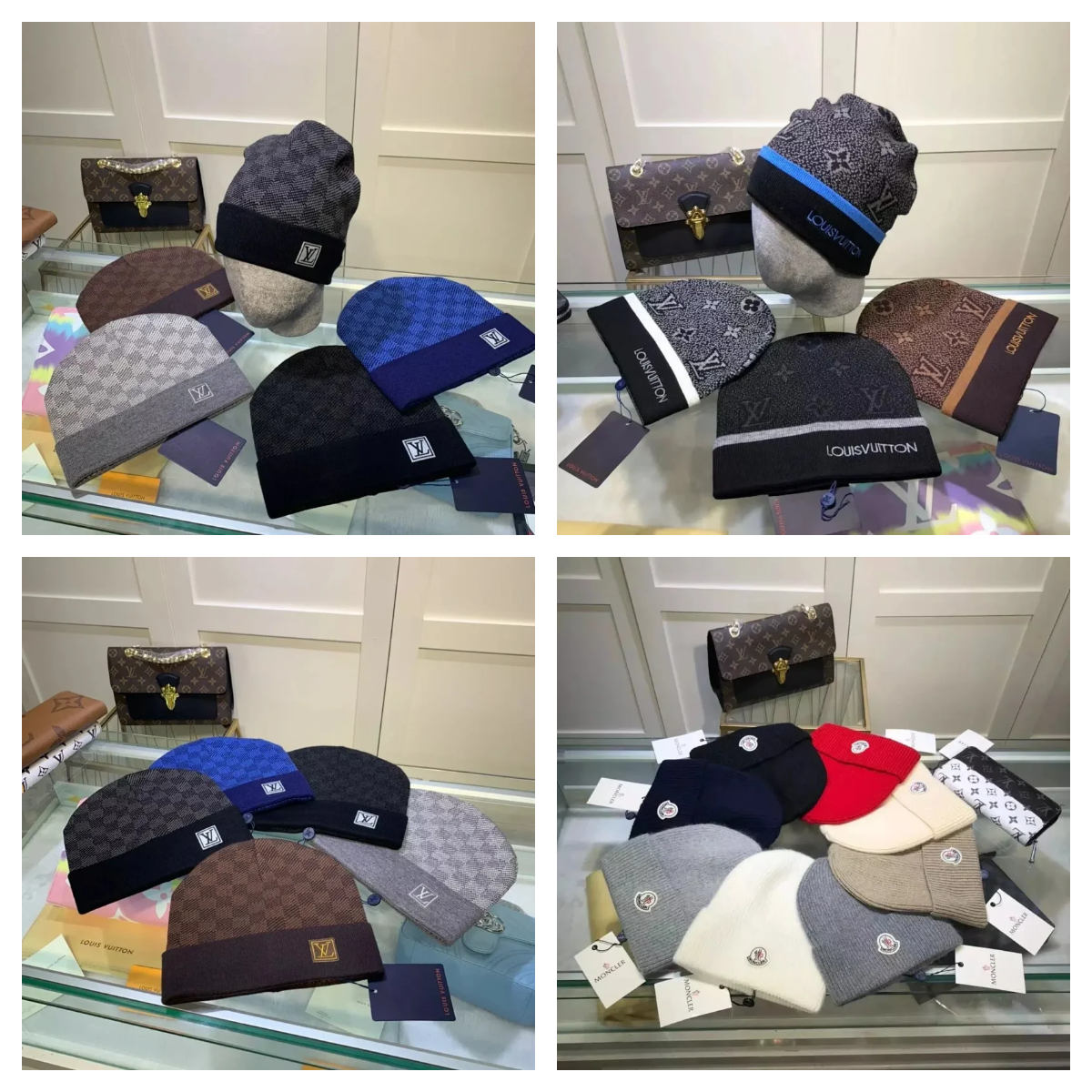 Louis Vuitton LV Monogram Knit Beanie Hat Multicolor