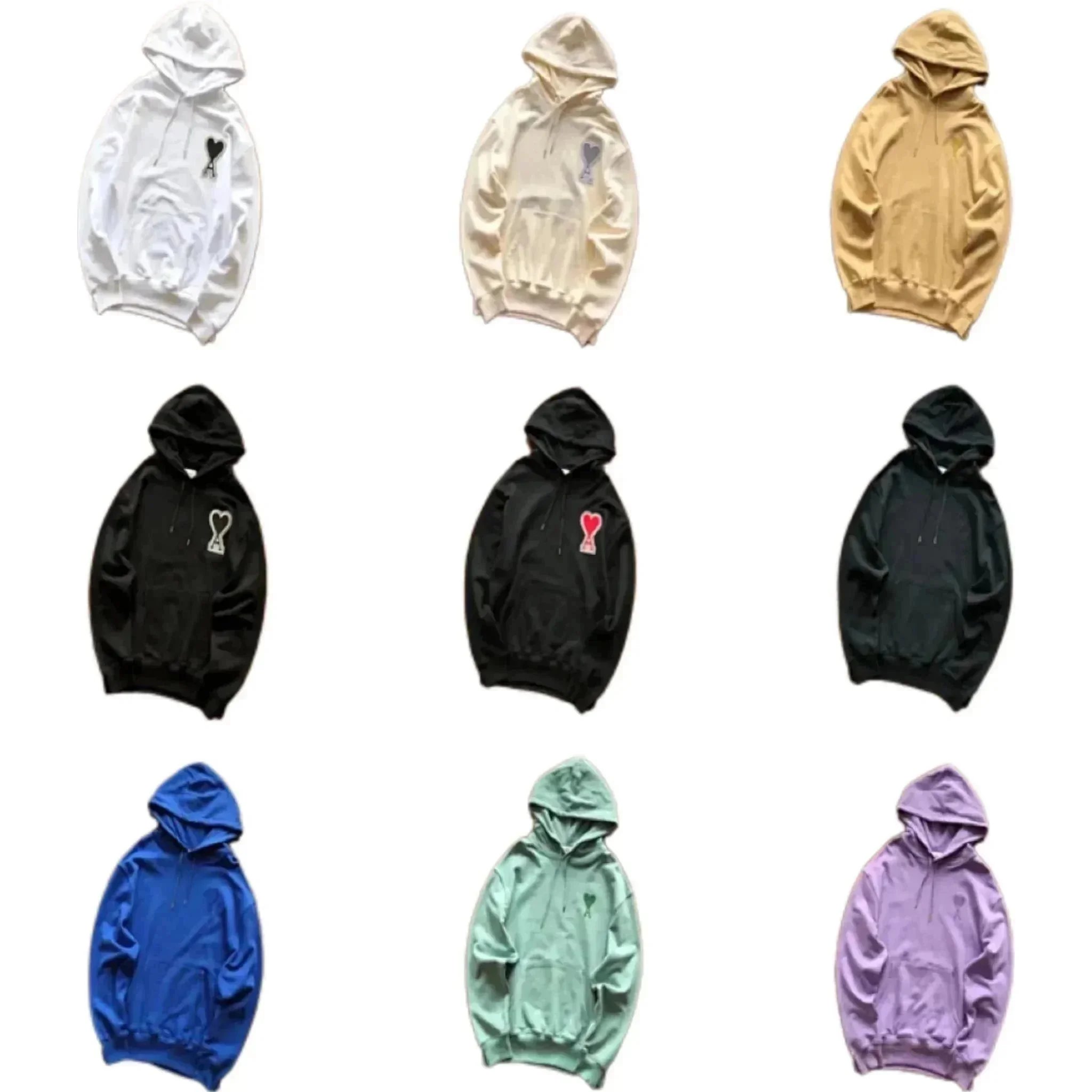 Ami Paris Ami Ami de Coeur Cotton Hoodie Multicolor