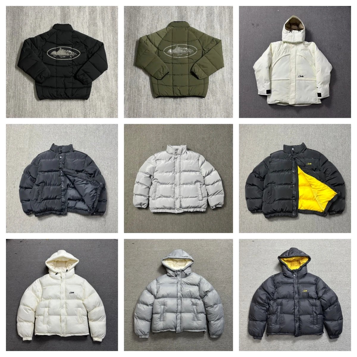 Corteiz CRTZ Puffer Streetwear Down Jacket Multicolor