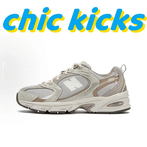 New Balance 530 Chunky Retro Sneakers Beige and White