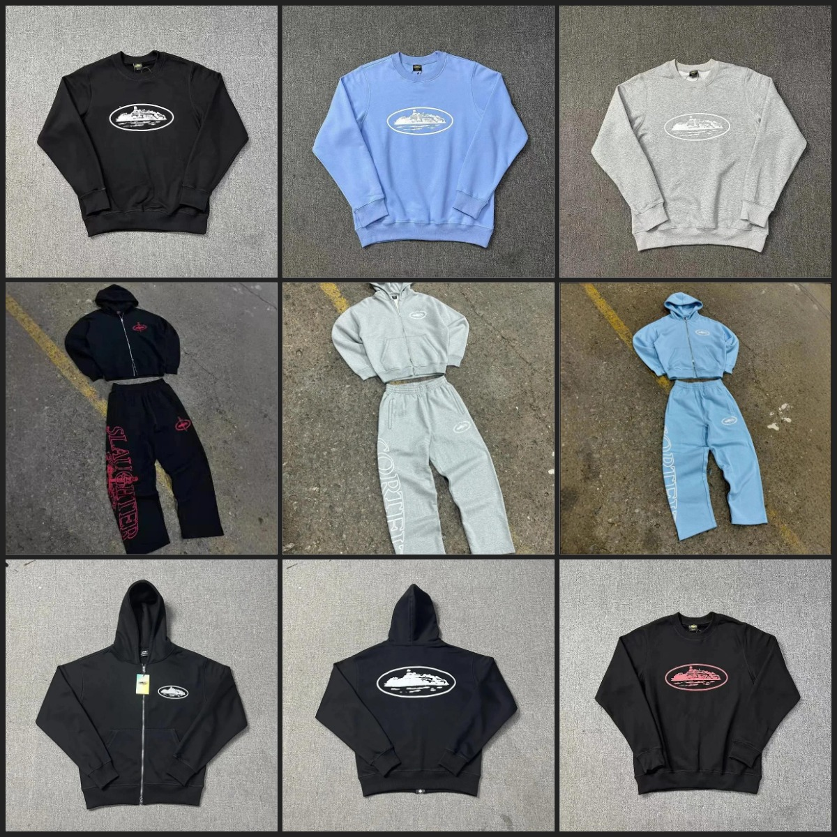 Corteiz CRTZ Alcatraz Graphic Streetwear Hoodie and Sweatshirt Multicolor