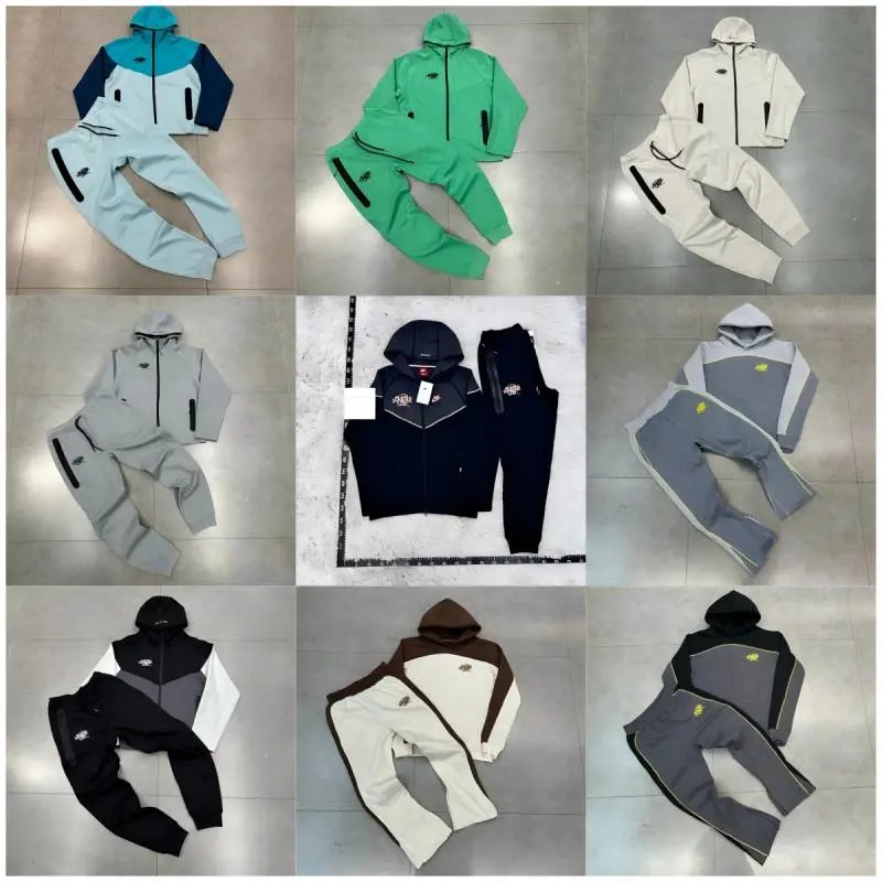 Nike Tech Fleece casual tracksuit set Multicolor