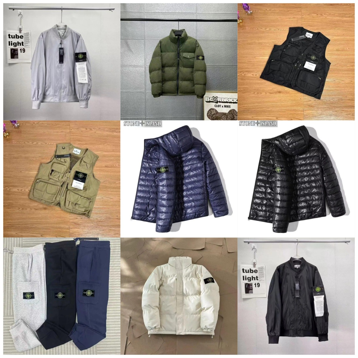 Stone Island Casual Outerwear and Apparel Collection Multicolor