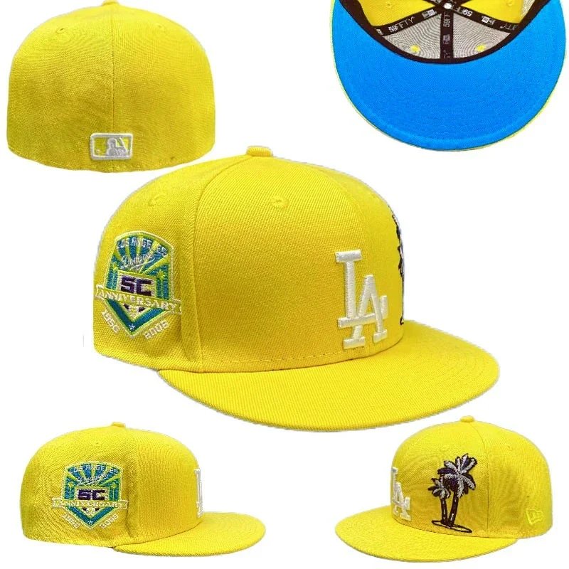 New Era 59FIFTY Los Angeles Dodgers Fitted Cap Yellow