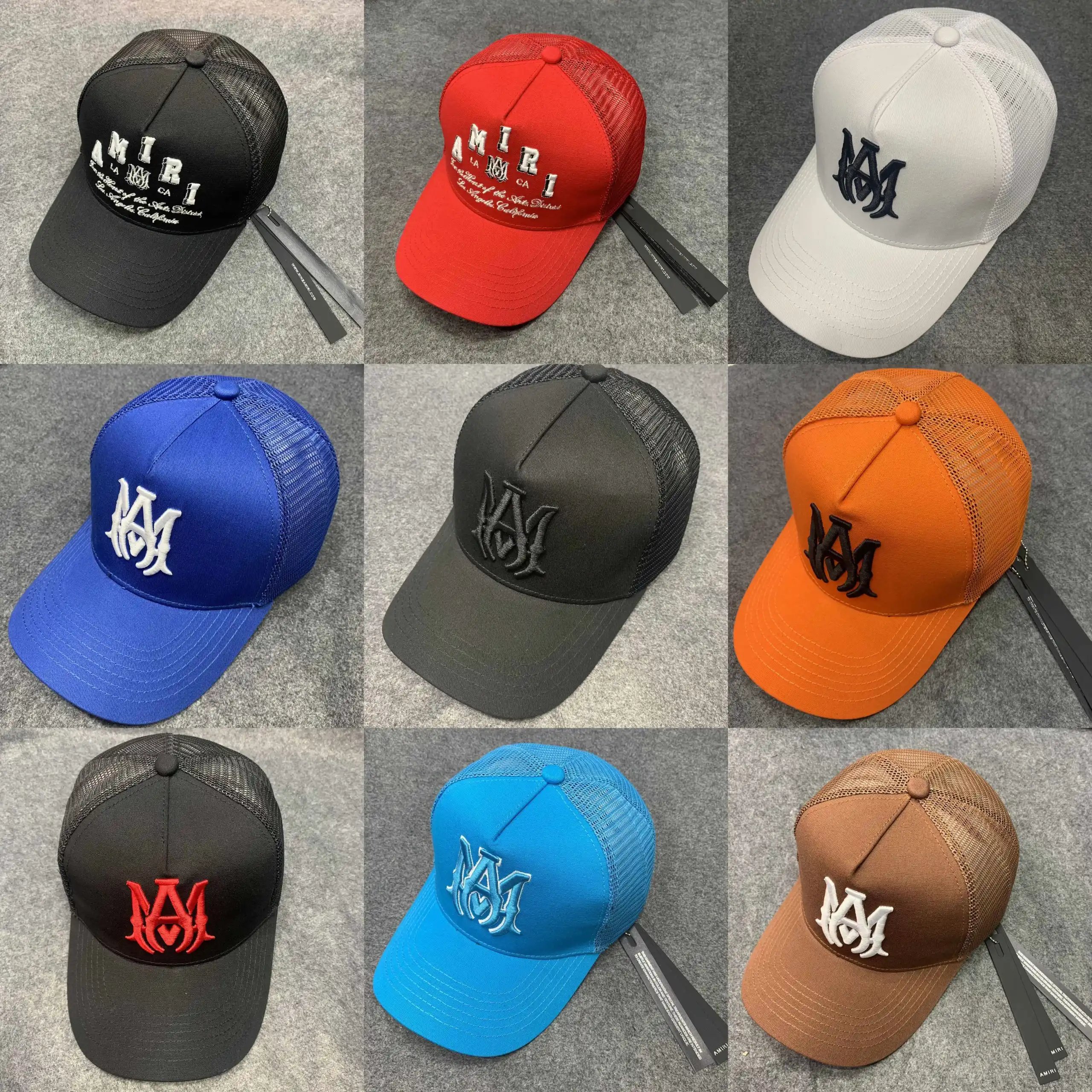 Amiri MA Trucker Hat Mesh Baseball Cap Multicolor