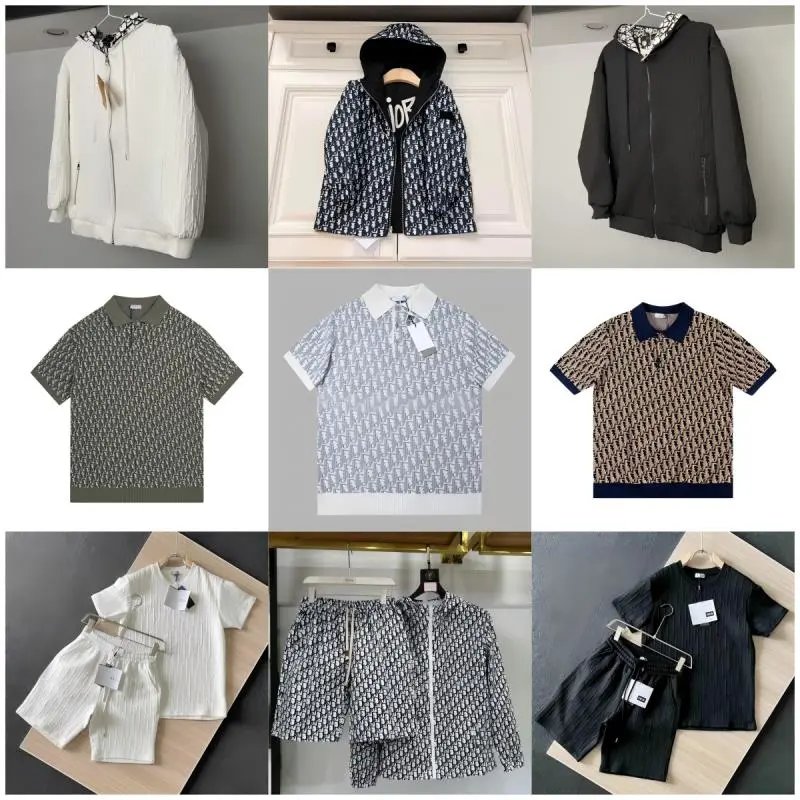 Dior Oblique Pattern Luxury Streetwear Matching Set Multicolor