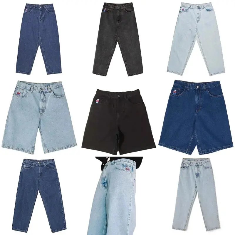 Polar Skate Co. Polar Big Boy baggy denim pants and shorts Multicolor