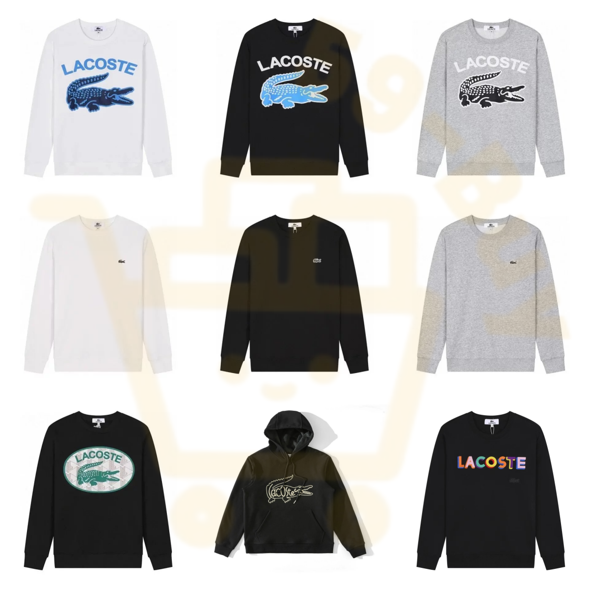 Lacoste Graphic Cotton Crewneck Sweatshirt Multicolor