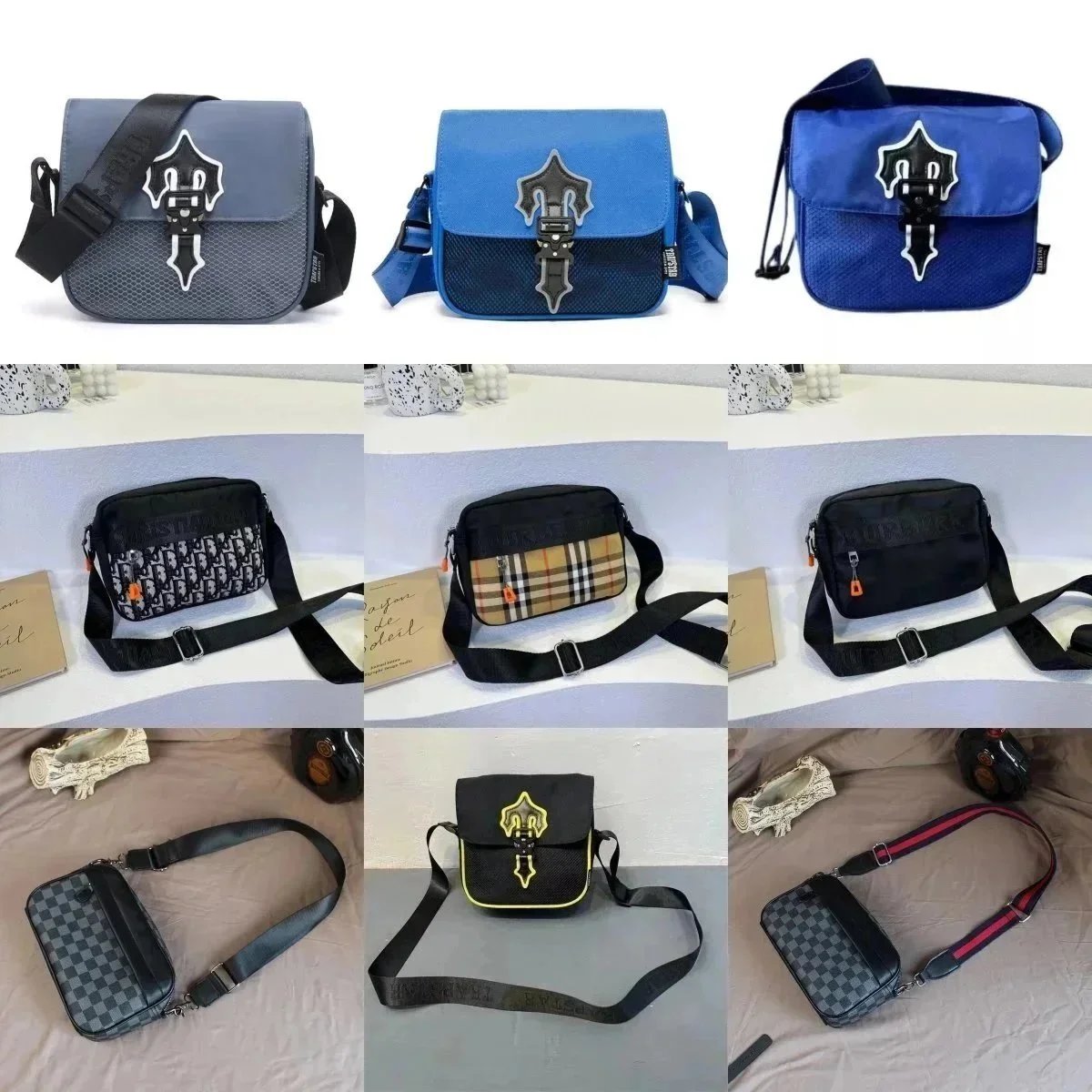 Trapstar Irongate Messenger Bag Streetwear Crossbody Bag Multicolor