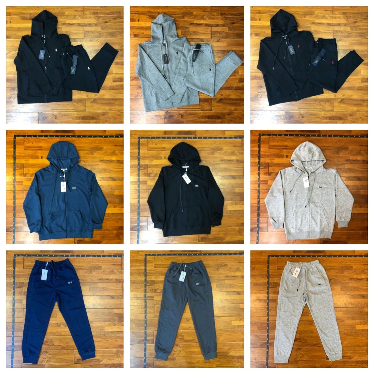 Polo Ralph Lauren PRL Zip-Up Hoodie and Joggers Casual Matching Set Multicolor