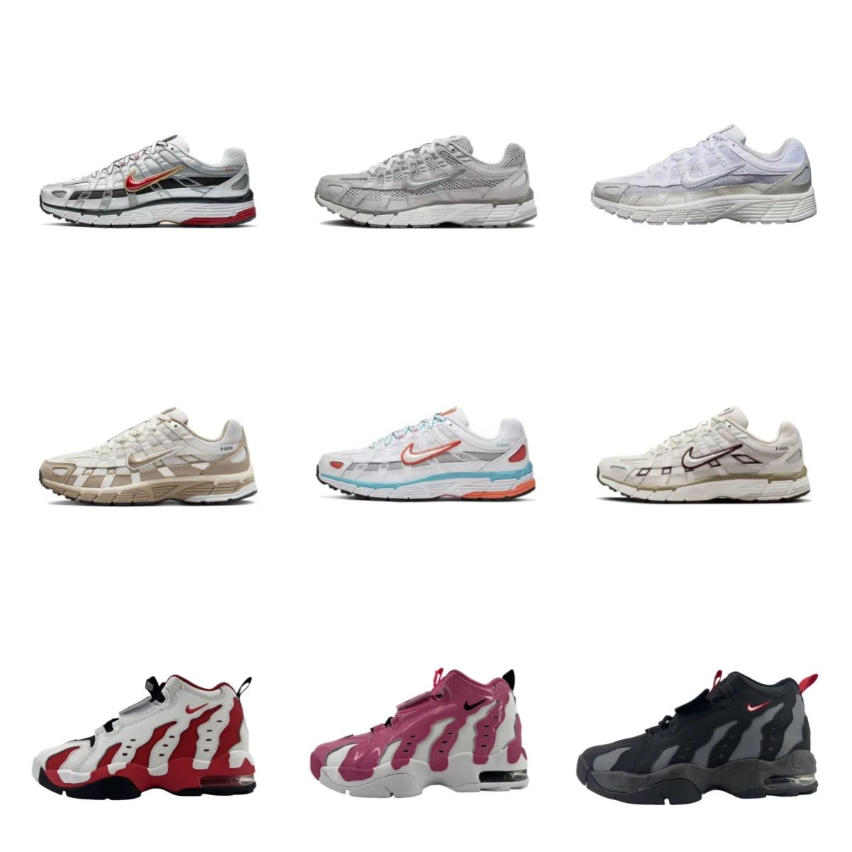 Nike P-6000 and Air Max Sunder Chunky Sneakers Multicolor