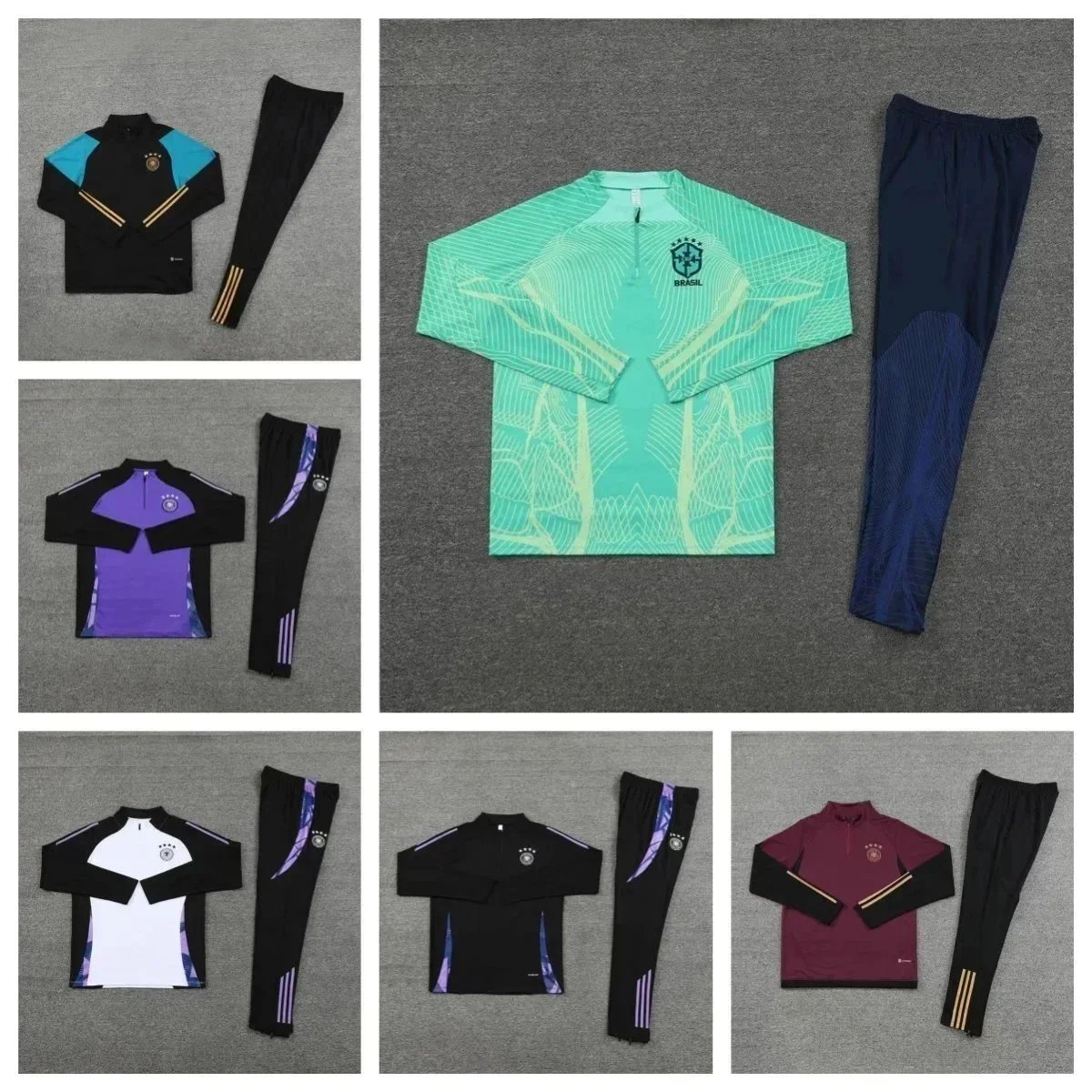 Adidas Training Tracksuit Set Soccer Jersey Multicolor