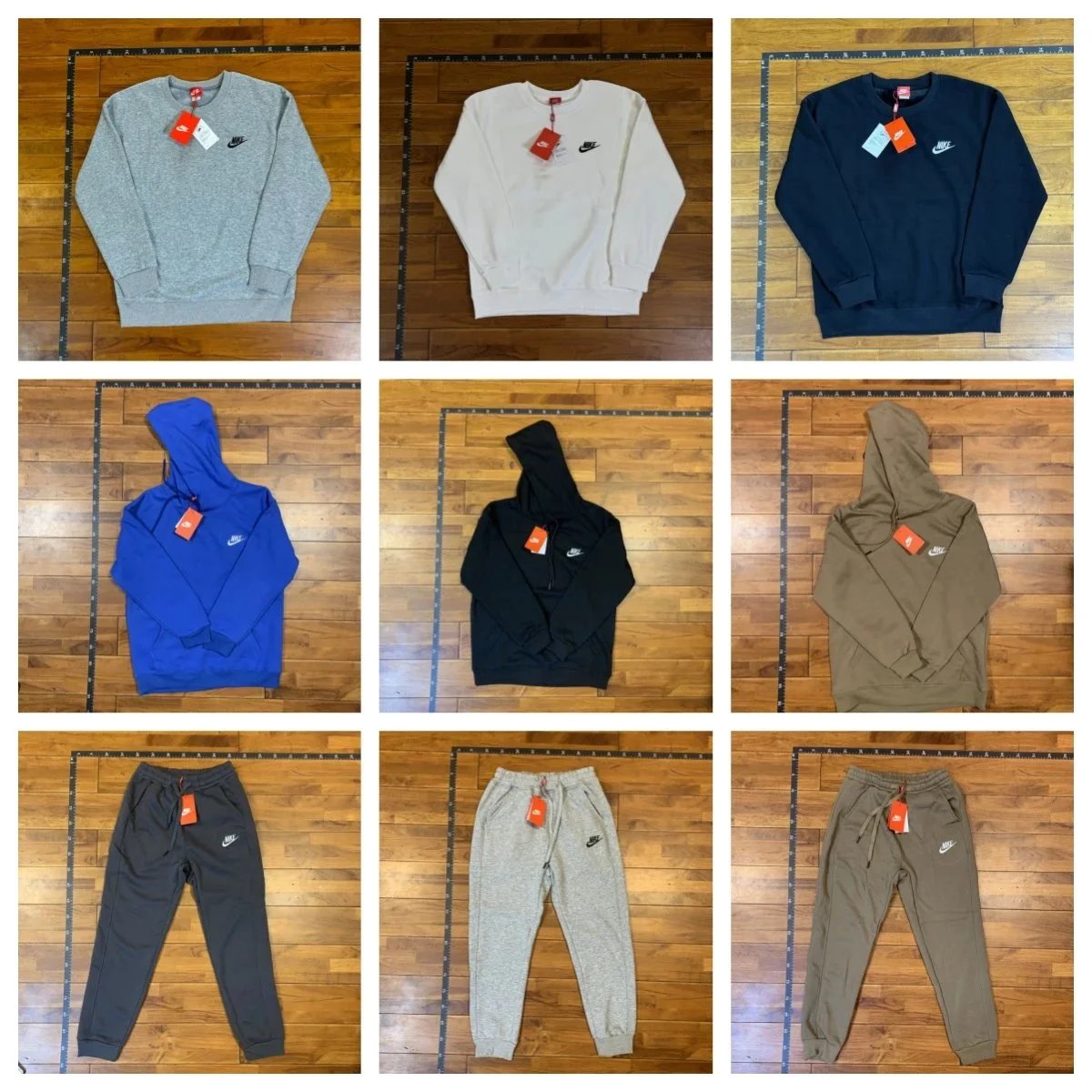 Nike Club Fleece Casual Sweatshirt Hoodie and Joggers Multicolor