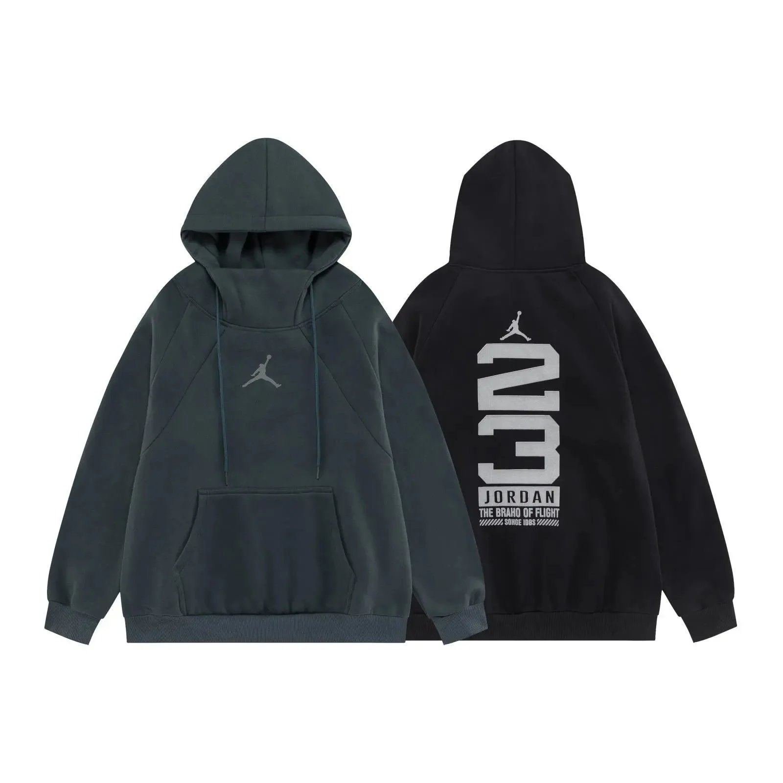 Jordan 23 Graphic Oversized Hoodie Black