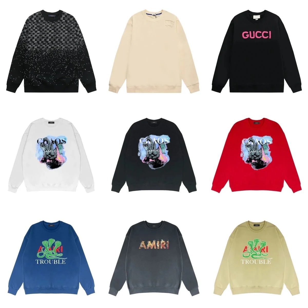 Amiri Graphic Print Cotton Sweatshirt Multicolor