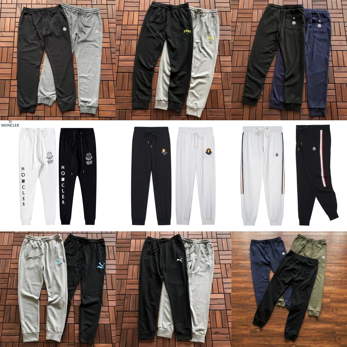 Moncler Joggers Casual Sweatpants Multicolor