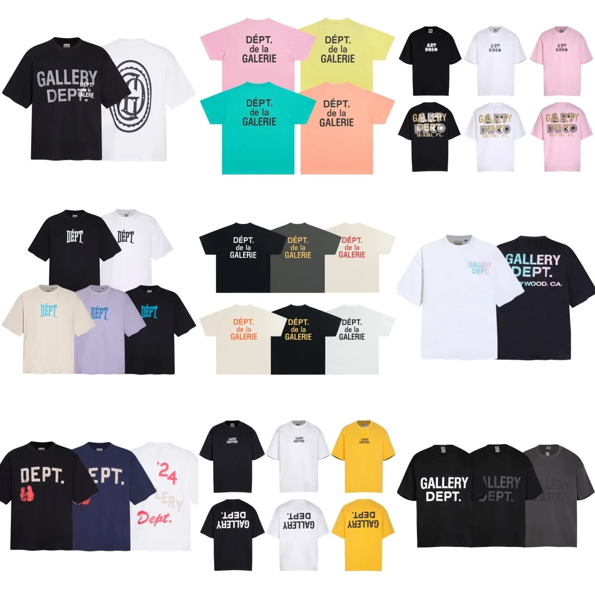Gallery Dept. Graphic Print Oversized Tee Multicolor