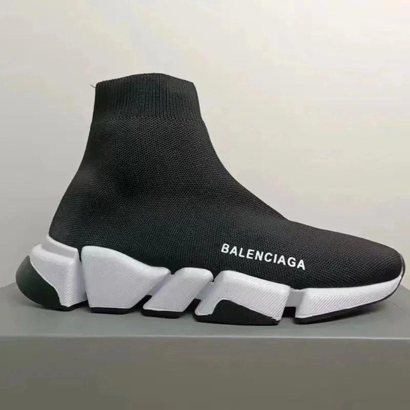 Balenciaga Speed 2.0 Chunky Sneakers Black and White