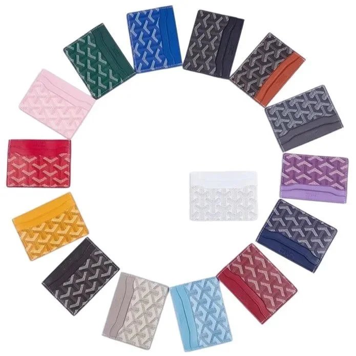 Goyard Saint Sulpice Iconic Pattern Card Holder Multicolor