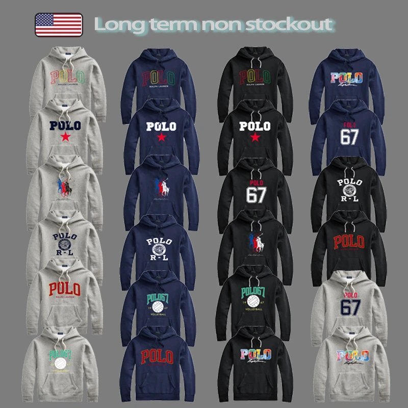 Ralph Lauren RL Graphic Print Casual Hoodie Multicolor