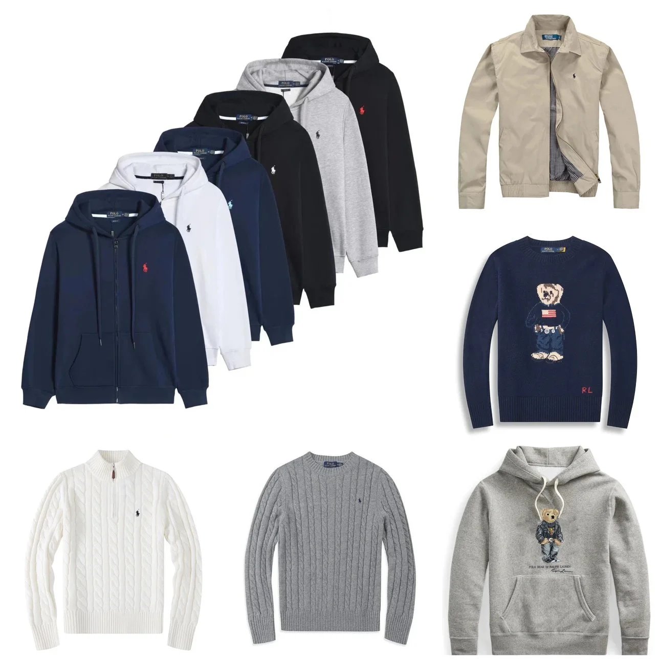 Ralph Lauren RL Polo Bear and Cable Knit Classic Apparel Multicolor