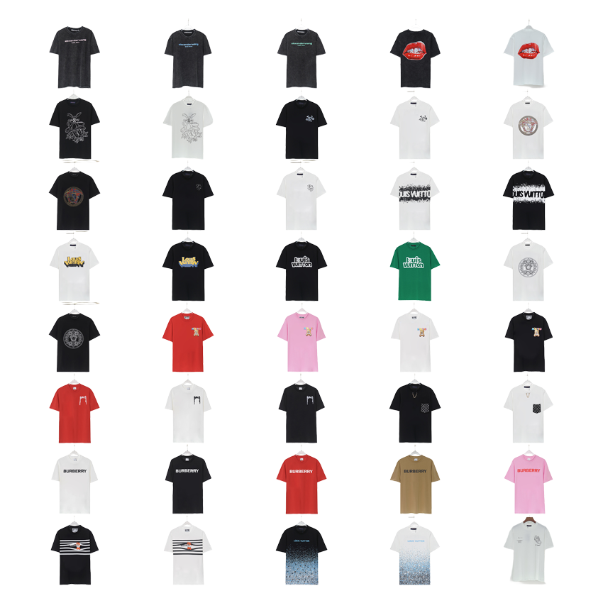 Louis Vuitton LV Graphic Print Cotton T-Shirt Multicolor