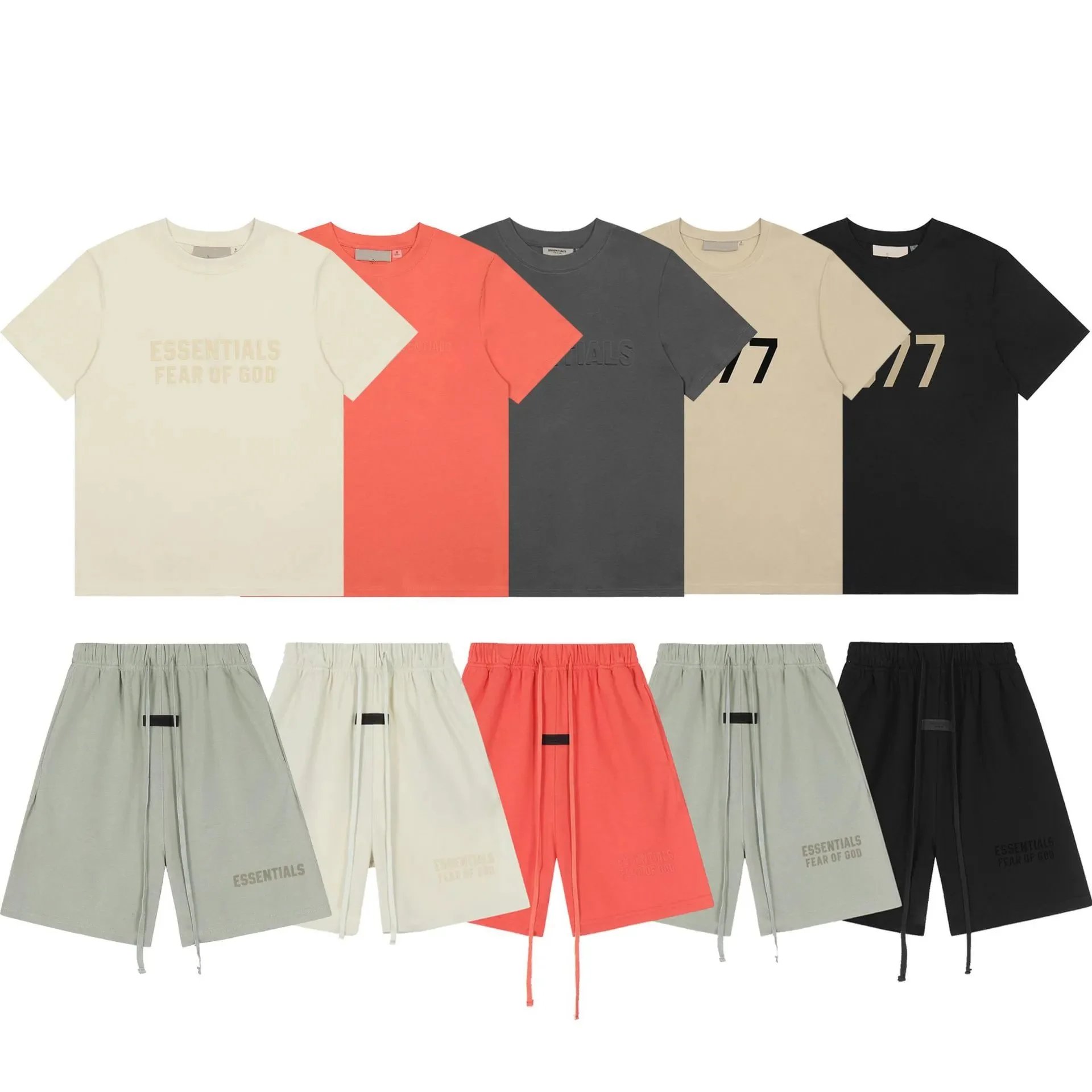 Fear of God FOG Essentials Oversized Cotton Matching Set Multicolor