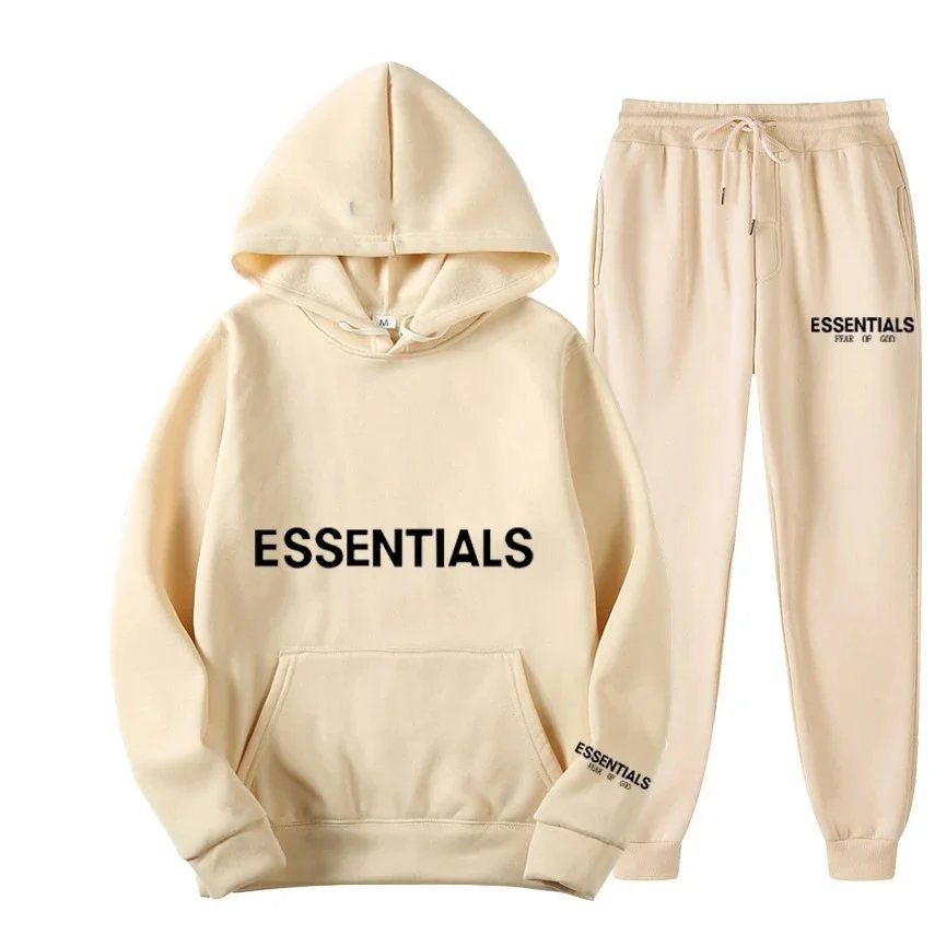 Fear of God FOG Essentials Oversized Tracksuit Set Beige