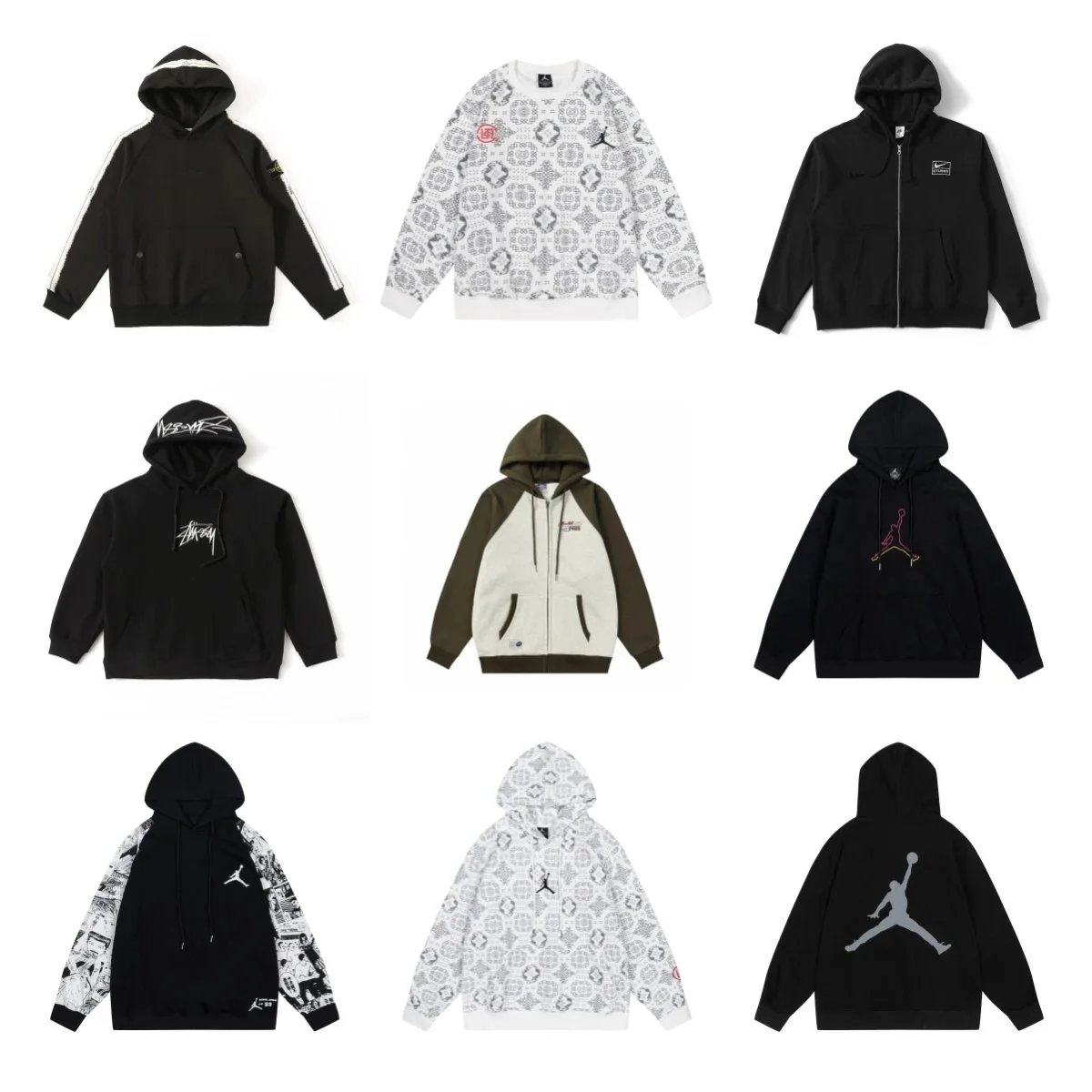 Jordan Jumpman Collection Graphic Streetwear Hoodie and Sweatshirt Multicolor